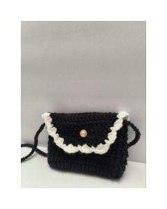 Black Pearl Crochet Pet Purse